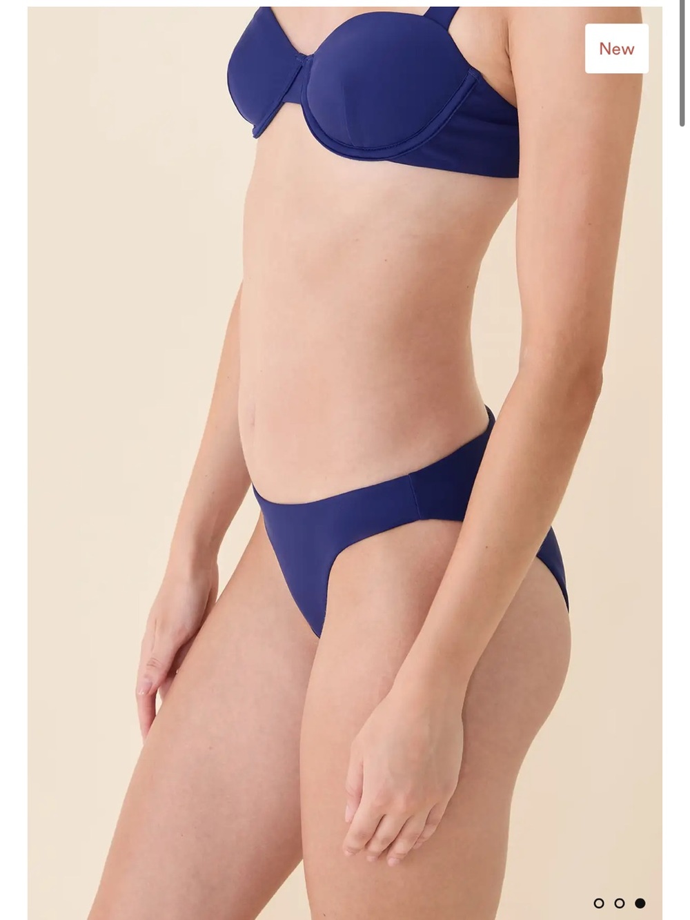 Andie The Dorset Bikini Top and Bikini Bottoms in Skipper‎